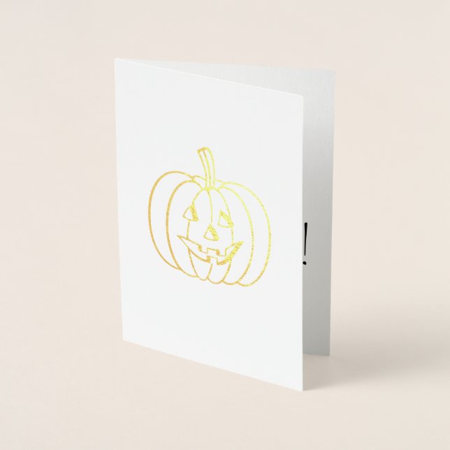 Happy Halloween Pumpkin Folienkarte (Vorderseite)