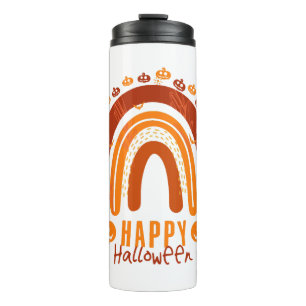 Happy Halloween Pumpkin Funny Halloween Rainbow Thermosbecher