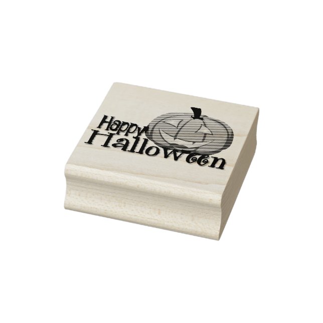 Happy Halloween Pumpkin Gummistempel (Stempel)