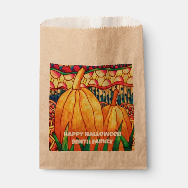 Happy Halloween Pumpkin Gunst Bag Geschenktütchen (Vorderseite)