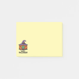 Happy Halloween Pumpkin Hütte & Hexenhut Roof Post-it Klebezettel