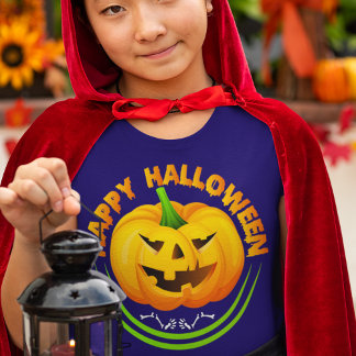 Happy Halloween Pumpkin Jack-O-Lantern T - Shirt