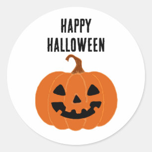 Happy Halloween Pumpkin Jackolantern Stickers