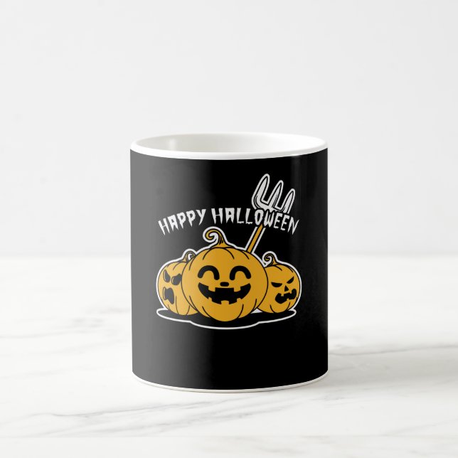 Happy Halloween Pumpkin Kaffeetasse (Mittel)