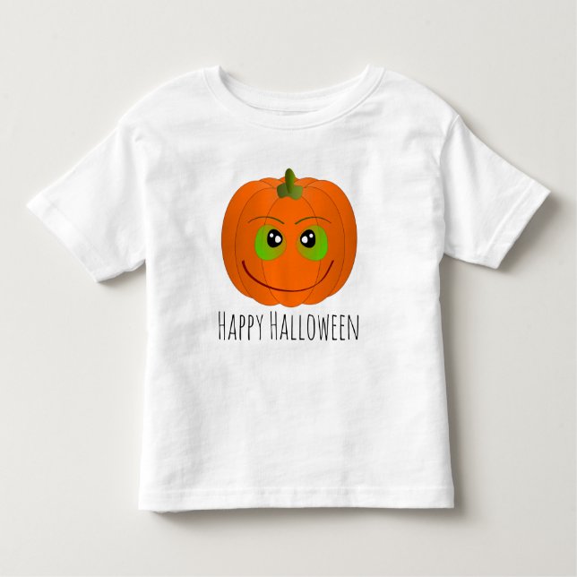 Happy Halloween Pumpkin Kleinkind T-shirt (Vorderseite)