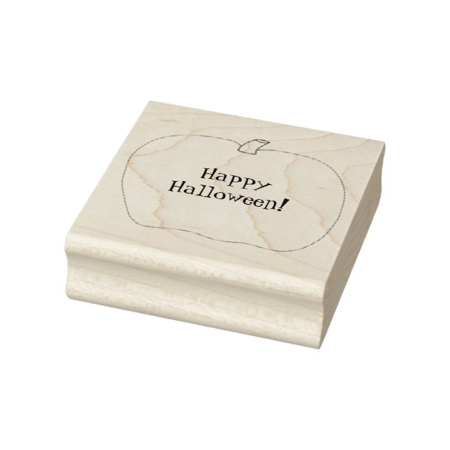 Happy Halloween Pumpkin Kontur Gummi Briefmarke Gummistempel (Stempel)