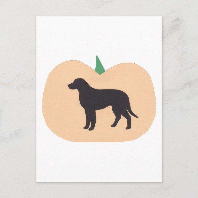 Happy Halloween Pumpkin Labrador Retriever Postkarte (Vorderseite)