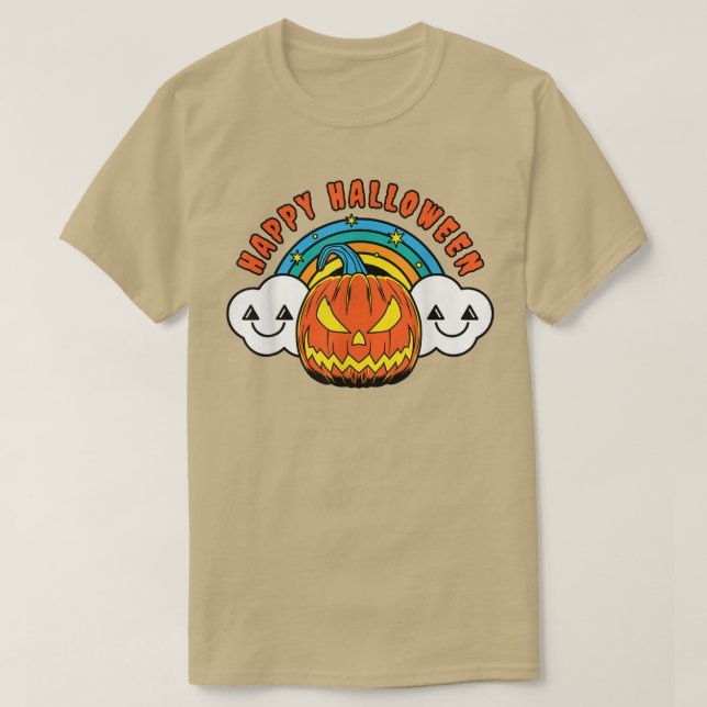 Happy Halloween Pumpkin Lazy Kostüm Niedlicher Jac T-Shirt (Design vorne)