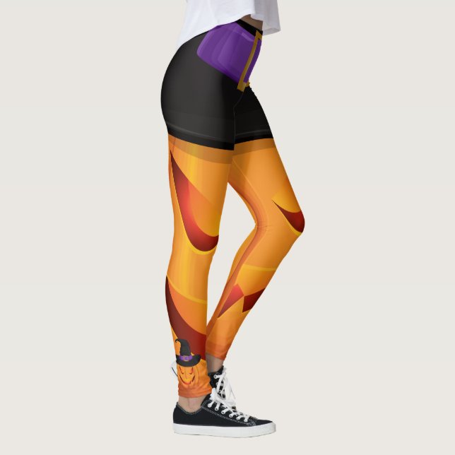 Happy Halloween Pumpkin Leggings (Rechts)