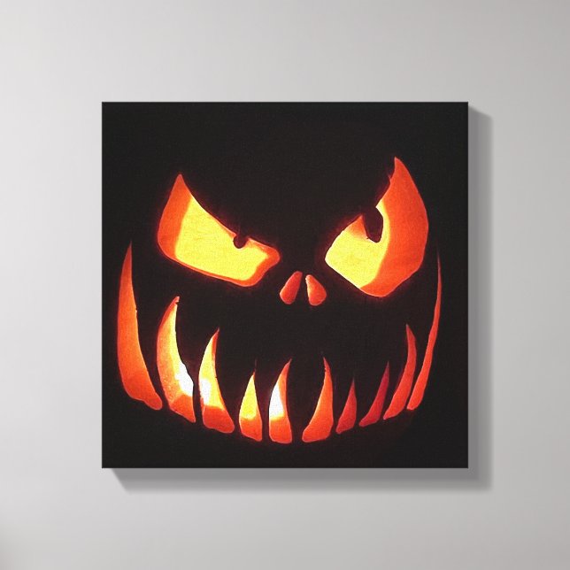 Happy Halloween Pumpkin Leinwanddruck (Vorderseite)
