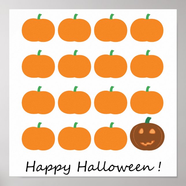 Happy Halloween Pumpkin Patch Poster (Vorne)
