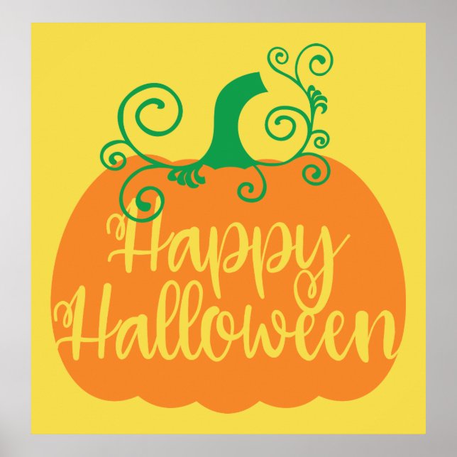 Happy Halloween Pumpkin Poster (Vorne)