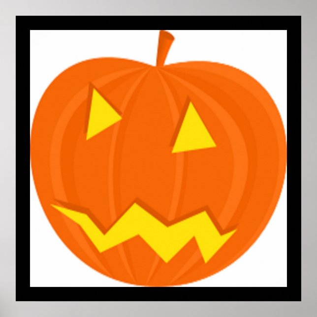 "HAPPY HALLOWEEN" PUMPKIN POSTER (Vorne)