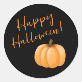 Happy Halloween-Pumpkin- Runder Aufkleber