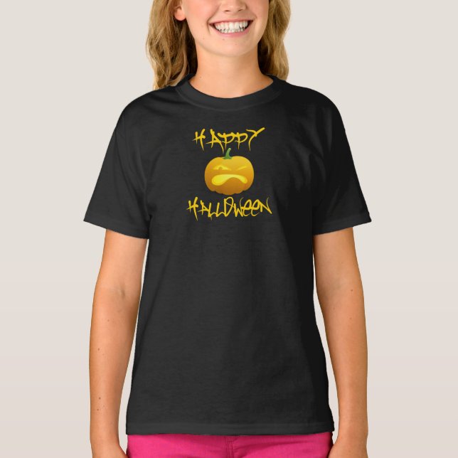 Happy Halloween Pumpkin Shirt (Vorderseite)