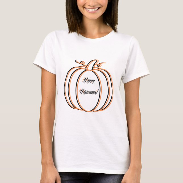 Happy Halloween Pumpkin T-Shirt (Vorderseite)