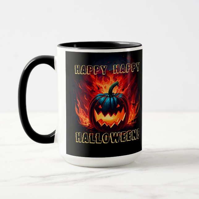 Happy Halloween Pumpkin Tasse (Links)