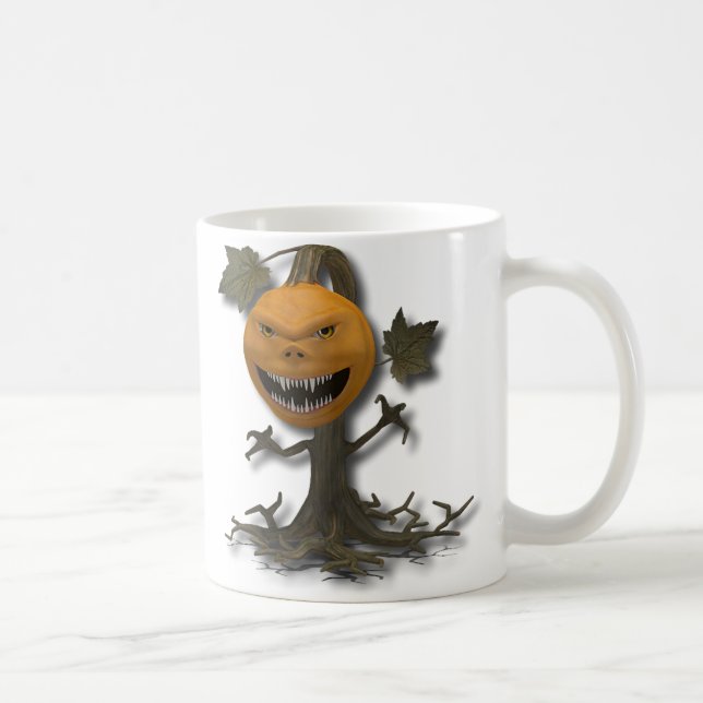 Happy Halloween Pumpkin Tree Tasse (Rechts)