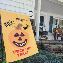 Happy Halloween Pumpkin zweiseitig Trick oder Trea