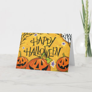 Happy Halloween Pumpkins Karte