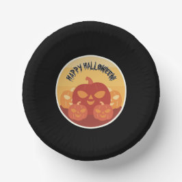 Happy Halloween! Pumpkins Paper Bowls Pappteller