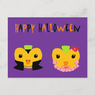 Happy Halloween Pumpkins Postkarte