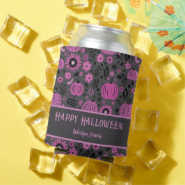 Happy Halloween Purple Pumpkin Family Name Dosenkühler