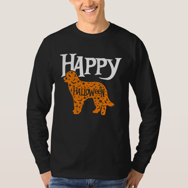 Happy Halloween Pyrenean Shepherd T-Shirt (Vorderseite)