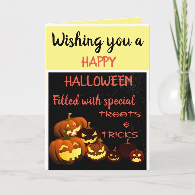 HAPPY HALLOWEEN QUOTE CARD KARTE (Vorderseite)