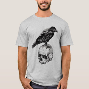 Happy Halloween Rabe Crow & Skull T-Shirt