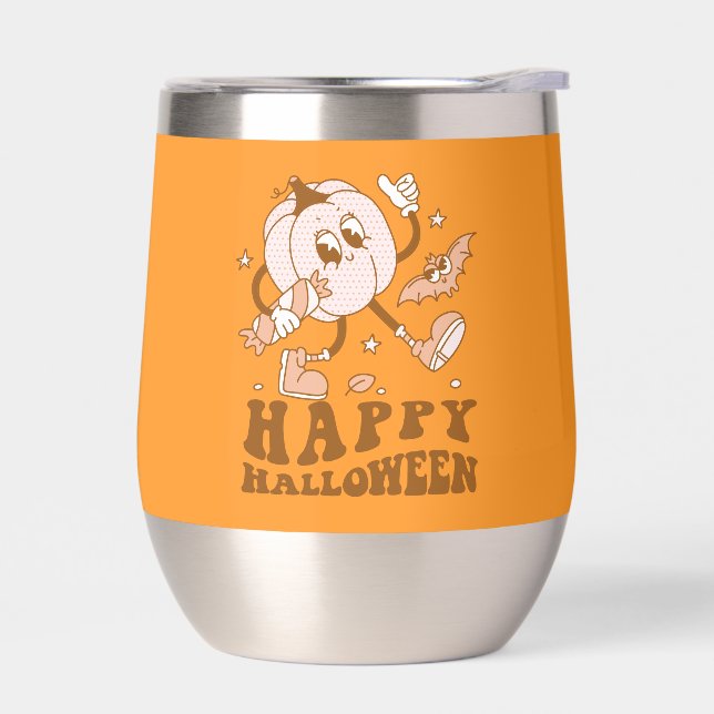 Happy Halloween| Retro Polka Dot Pumpkin (Links)