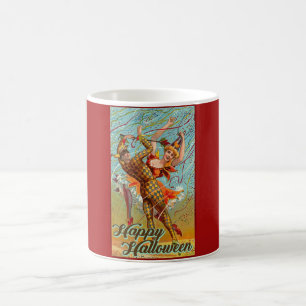 Happy Halloween Retro Poster Kaffeetasse