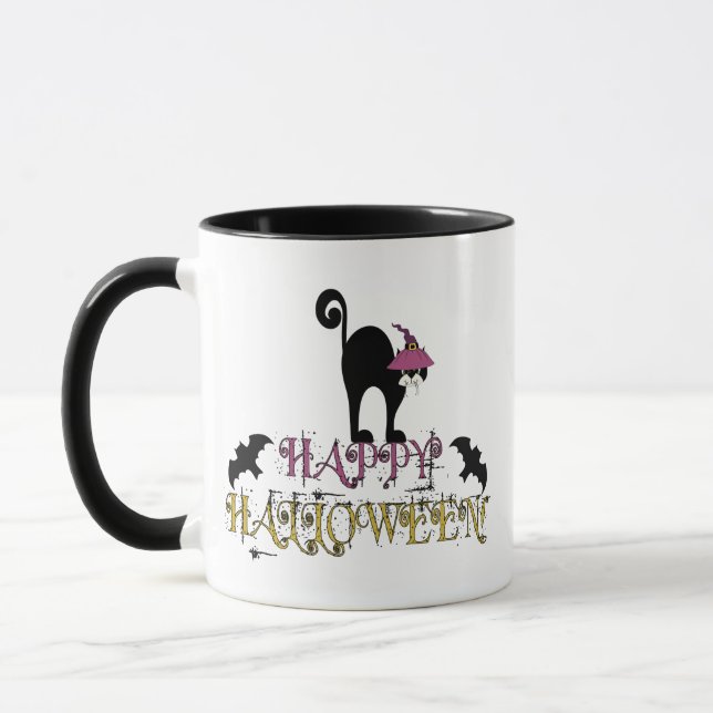 Happy Halloween Ringer-Tasse Tasse (Links)