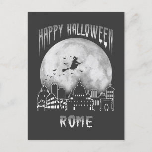 Happy Halloween Rom Italien Postkarte