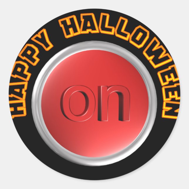 Happy Halloween Runder Aufkleber (Vorderseite)
