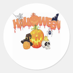 Happy Halloween Runder Aufkleber