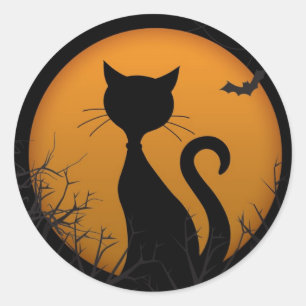 Happy Halloween Runder Aufkleber