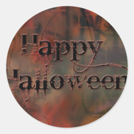 Happy Halloween Runder Aufkleber