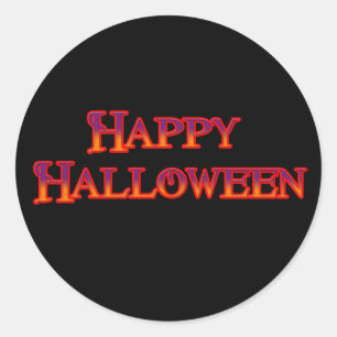 Happy Halloween Runder Aufkleber