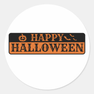 Happy Halloween Runder Aufkleber