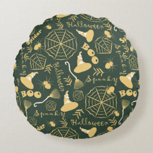 Happy Halloween Rundes Kissen