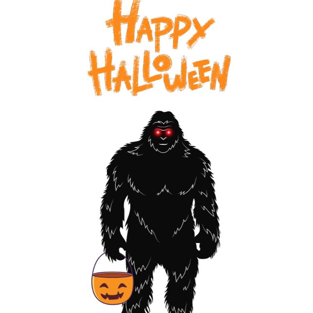 Happy Halloween Sasquatch Trick oder Behandlung T-Shirt (Von Creator hochgeladen)
