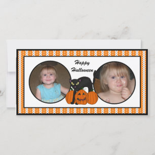 Happy Halloween Scardy Cat Foto Cards Feiertagskarte