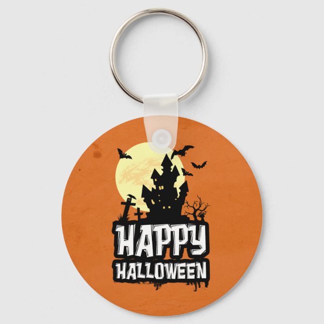 Happy Halloween Schlüsselanhänger (Vorderseite)