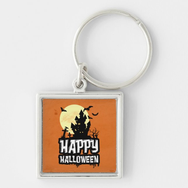 Happy Halloween Schlüsselanhänger (Vorne)
