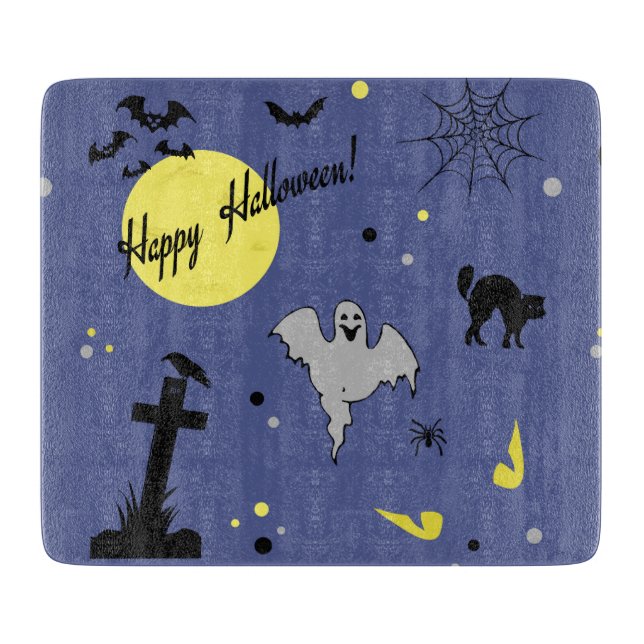 Happy Halloween Schneidebrett (Vorderseite)