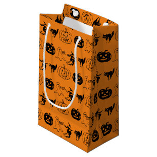 Happy Halloween schwarz-orange Leckerbissen Kleine Geschenktüte