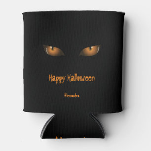 Happy Halloween   Schwarze Orangen Augen Dosenkühler