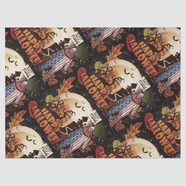 Happy Halloween Seidenpapier (Vorderseite)