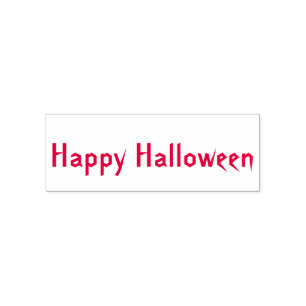 Happy Halloween Self Inking Rubber Stamp Permastempel
